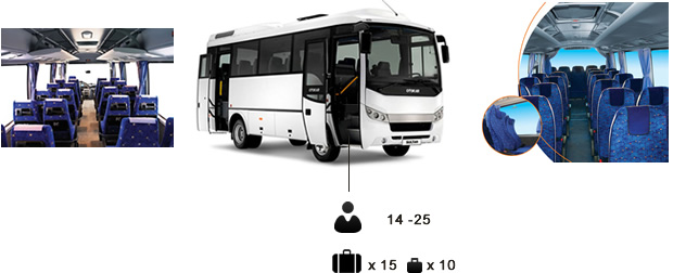 Midibus (14-25 passengers) transfers